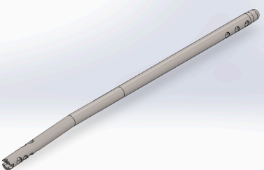 Isometric view of intramedullary rod