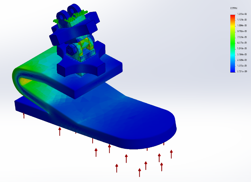 Finite element analysis of Prosthetic Design One