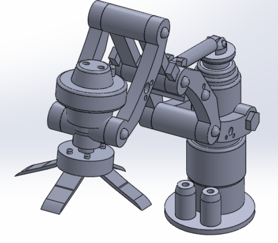 R2-D2 drink-serving arm CAD design