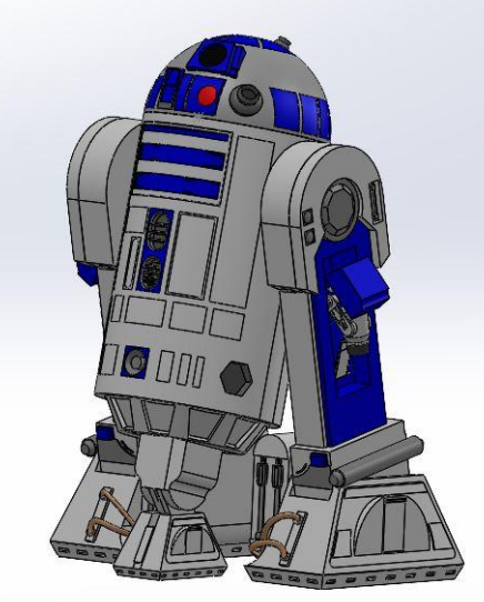 Complete R2-D2 SolidWorks assembly