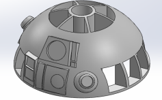 R2-D2 head assembly designed in SolidWorks