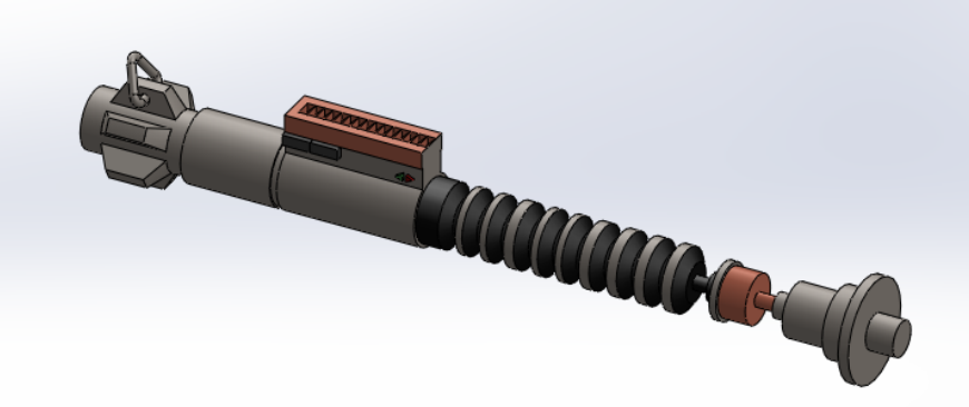 R2-D2 lightsaber CAD model