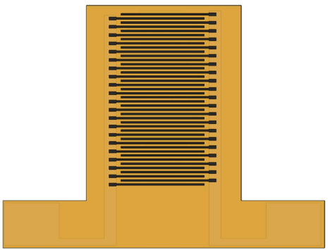 Galileo interdigitated electrode CAD design