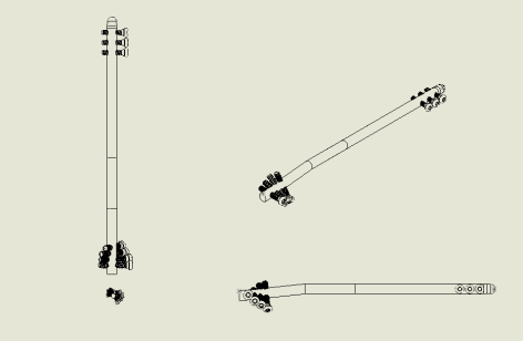 SolidWorks model of humeral intramedullary rod